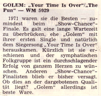 Golem Platten Kritik