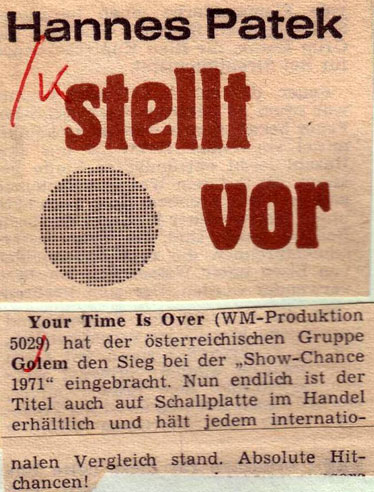 Golem Platten Kritik Presse